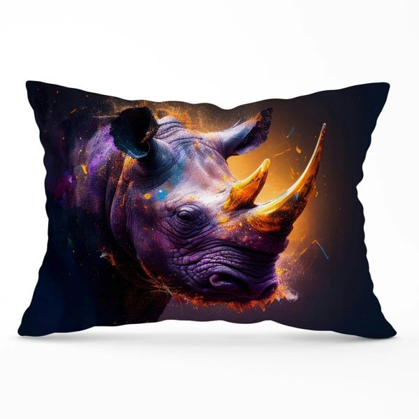 Warren Reed Golden Rhino Face Splashart Cushions