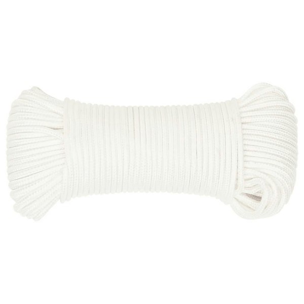 Berkfield Boat Rope Full White 4 mm 25 m Polypropylene