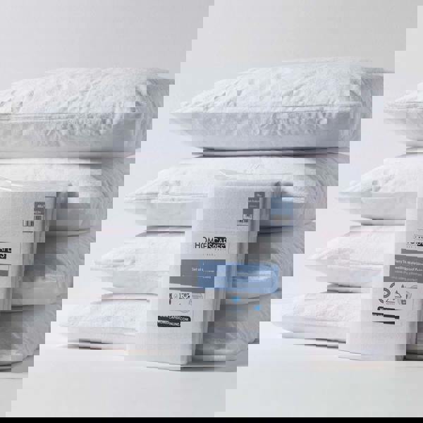 HOMESCAPES Terry Towelling Waterproof Pillow Protectors Pack of 4