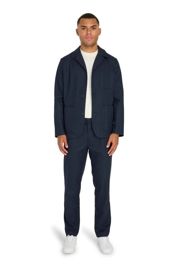 Harry Brown London Arthur Flannel Jacket - Navy