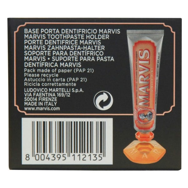 Marvis Orange Toothpaste Holder for Ginger Mint Toothpaste
