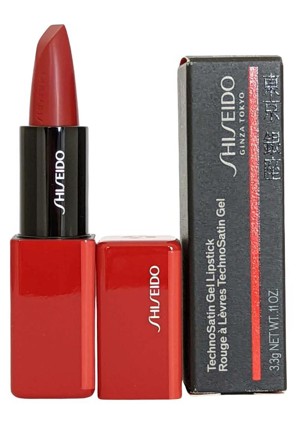 Shiseido Technosatin Gel Lipstick  Red Shift #416 3.3g