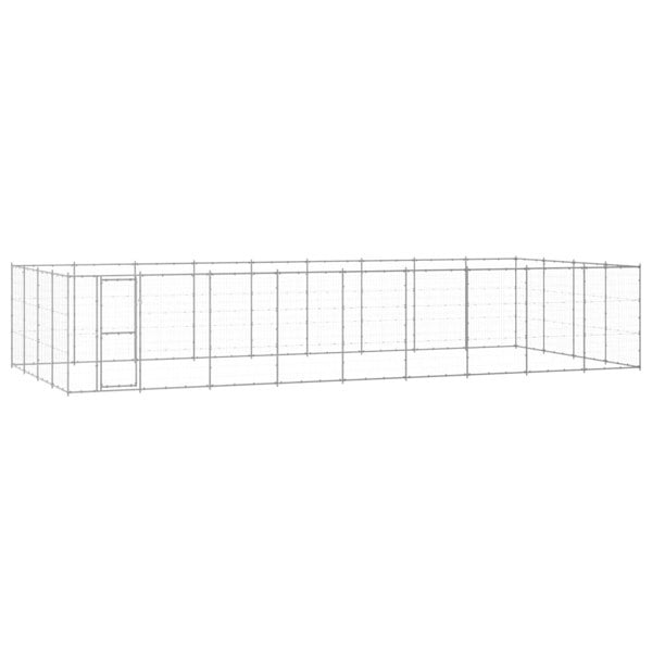 Berkfield Outdoor Dog Kennel Galvanised Steel 43.56 må_