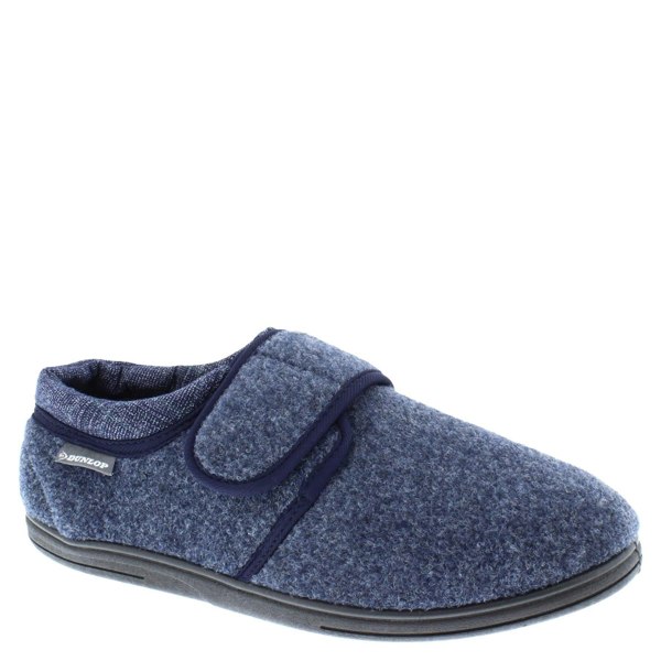 Dunlop Atticus Memory Foam Hook and Loop Men's Slippers