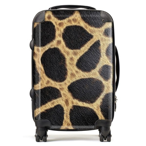 Warren Reed Giraffe Fur Print Suitcase