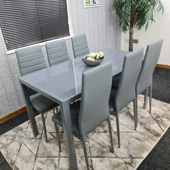 Kosy Koala Dining Table Set with 6 Chairs Dining Room and Kitchen table set of 6