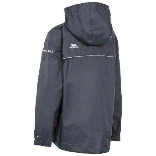 Kids Trespass Qikpac Waterproof Jacket Boys Girls Raincoat