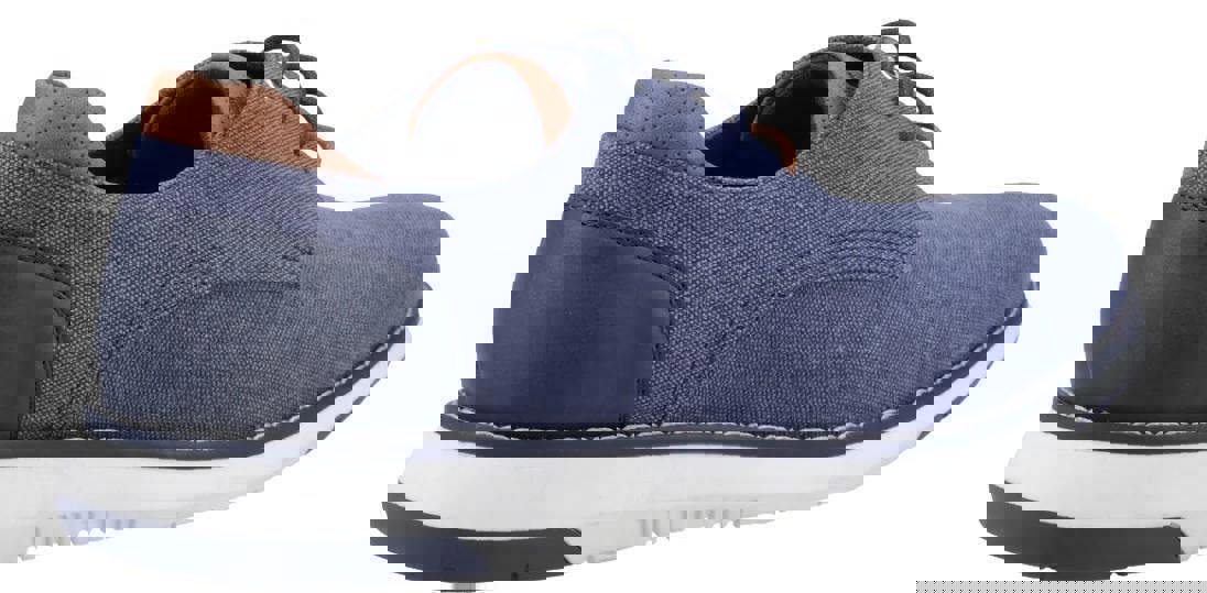 Hush Puppies Bruce Mens Casual Lace Up Smart Canvas Trainer Shoes