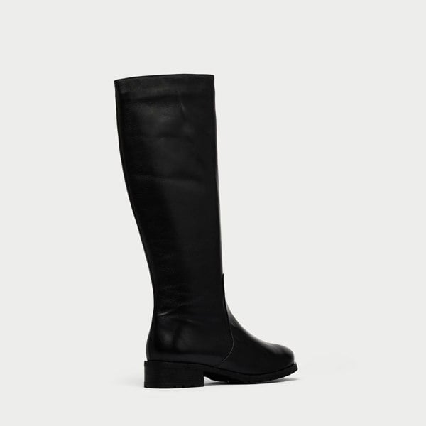 Calla Bella Knee-High Boots for Bunions & Wide Feet - Black Leather