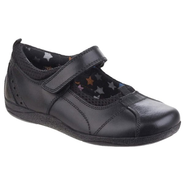 Hush Puppies Cindy Senior Leather Girls's Black Shoes