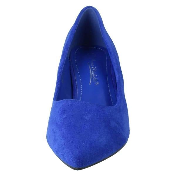 Anne Michelle Ladies Anne Michelle Microfibre 6cm Heeled Court Shoes F90124