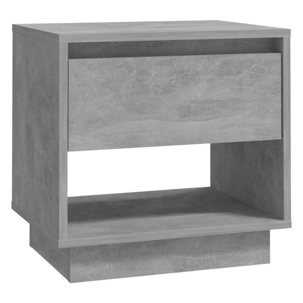 Berkfield Bedside Cabinet Concrete Grey 45x34x44 cm Engineered Wood