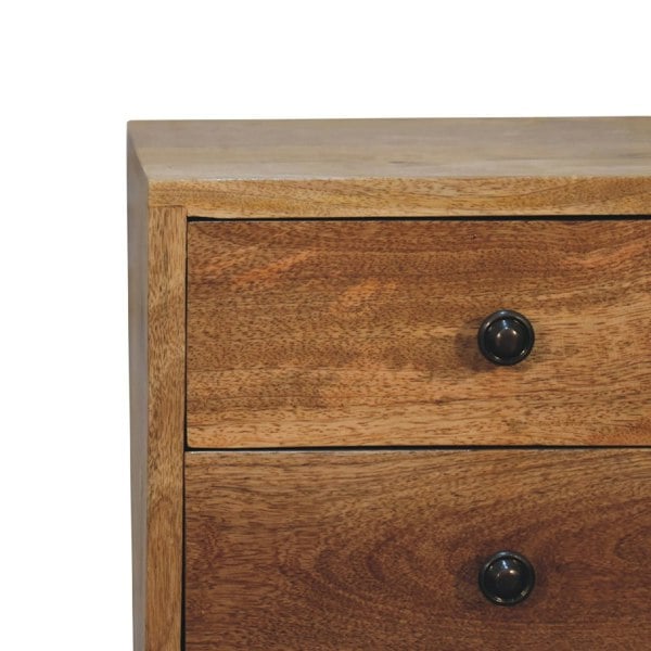 Artisan Furniture Mini 2 Drawer Oak-ish Bedside