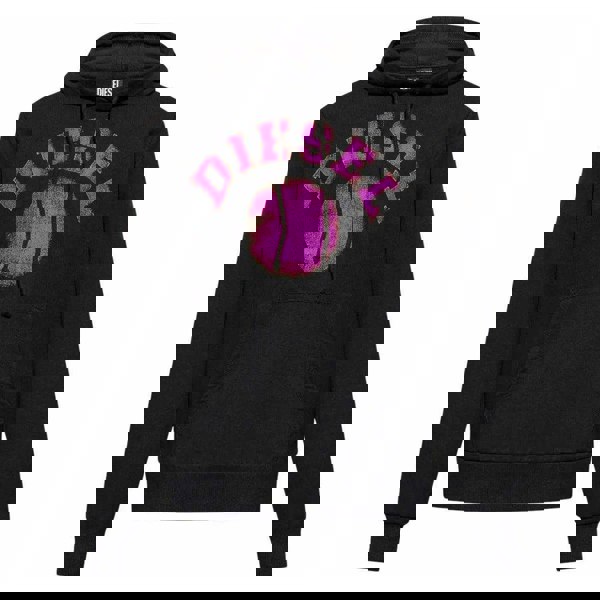 Diesel Mens Distorted Hoodie - Black