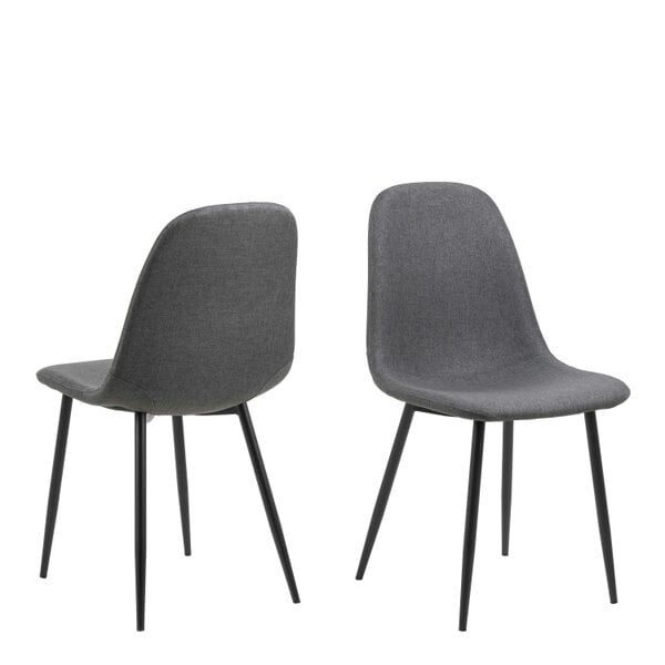 Wyld Haus Set of 4 Tipsyfern Light Grey Upholstered  Dining Chair