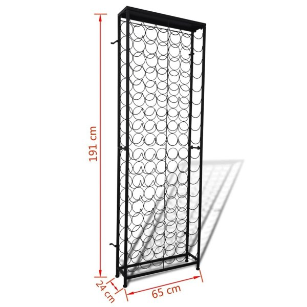 Berkfield Wine Rack for 108 Bottles Metal