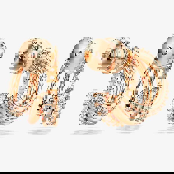 Swarovski Hyperbola Rose Gold Tone Plated Mini Half Hoop Earrings 5698702