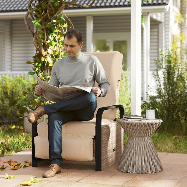 Rattan Recliner Chair