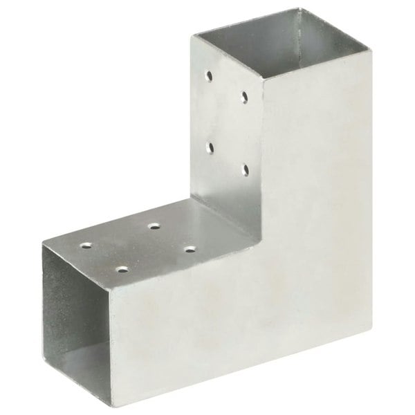 Berkfield Post Connector L Shape Galvanised Metal 71x71 mm