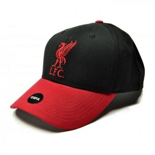 Liverpool FC Unisex Adult Two Tone Baseball Cap - Black/Red