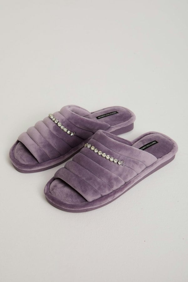 Frankie Slippers in Lavender - Slippers