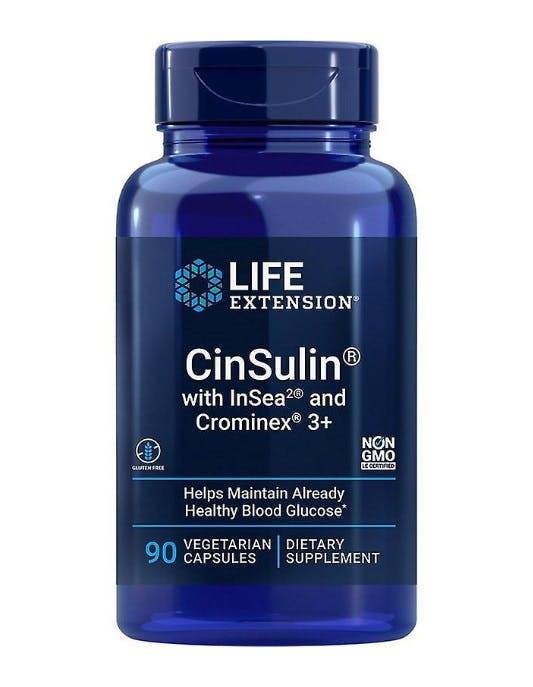 Life Extension CinSulin with InSea2 & Crominex 3+ - 90 vcaps