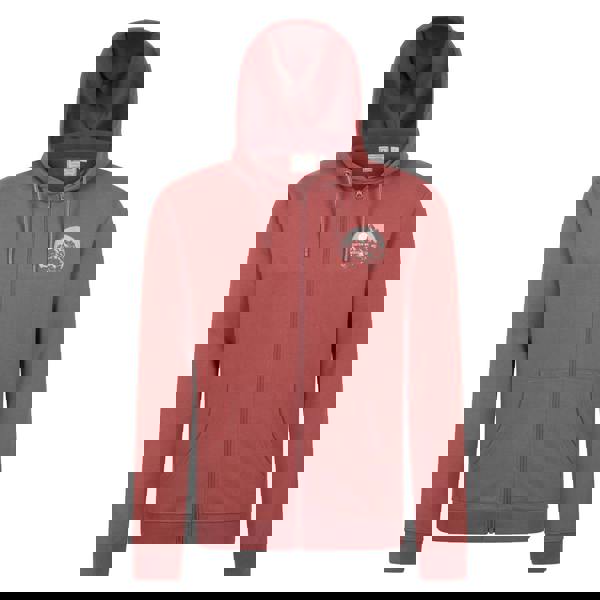 Mountain Warehouse Mens Adventure Graphic Full Zip Hoodie - Rust - 