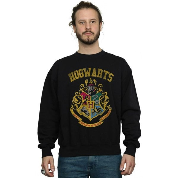 Harry Potter Mens Hogwarts Varsity Sweatshirt - Black