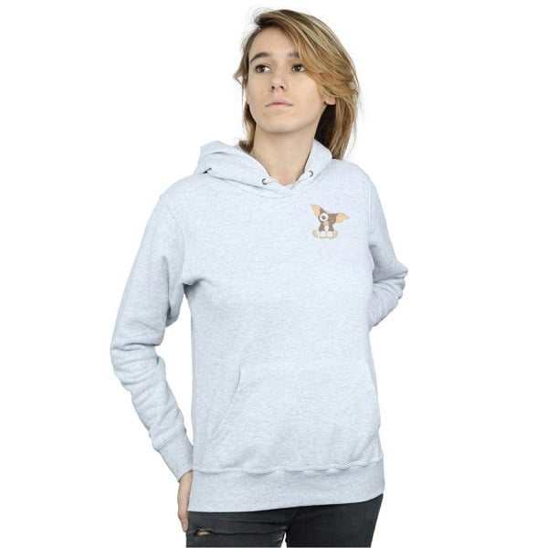 Gremlins Womens/Ladies Gizmo Chest Hoodie - Heather Grey