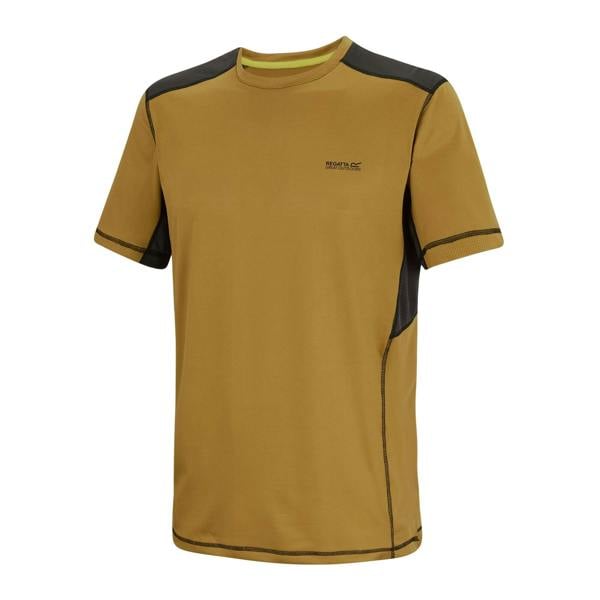 Regatta Mens Virda T-Shirt - Wood Brown/Black - 