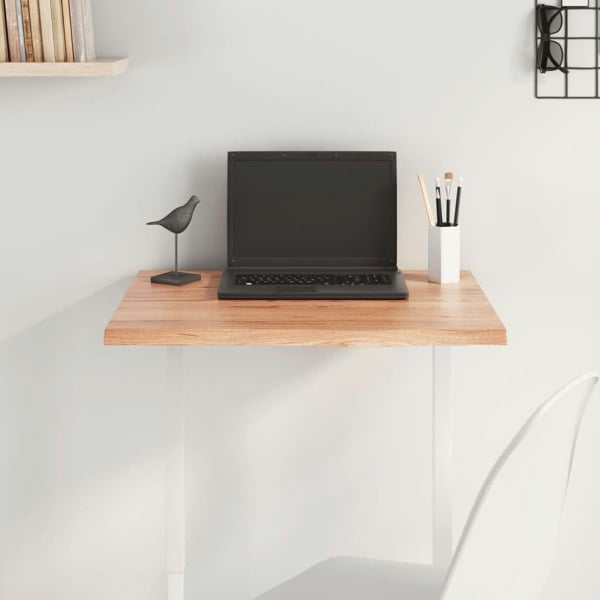 Berkfield Table Top Light Brown 60x50x2 cm Treated Solid Wood Oak