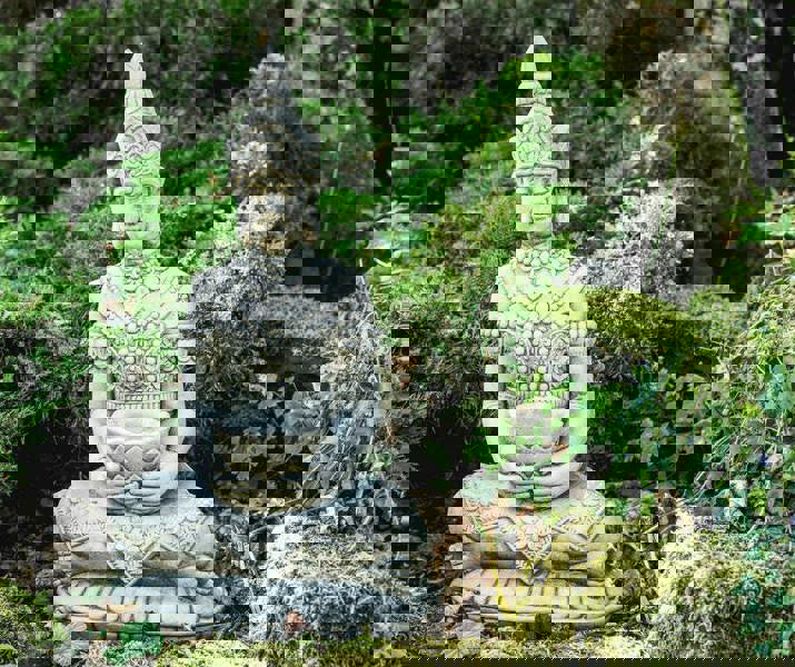 Medium sized Sitting in Lotus Thai Buddha Statue