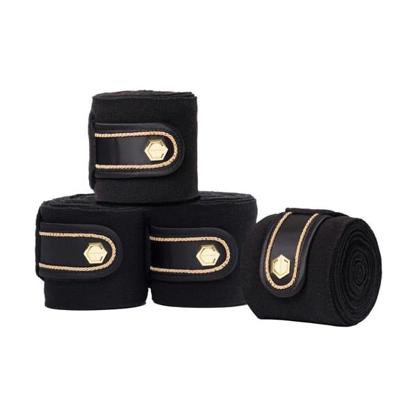 Coldstream Marygold Horse Bandages (Pack of 4) - Black - 