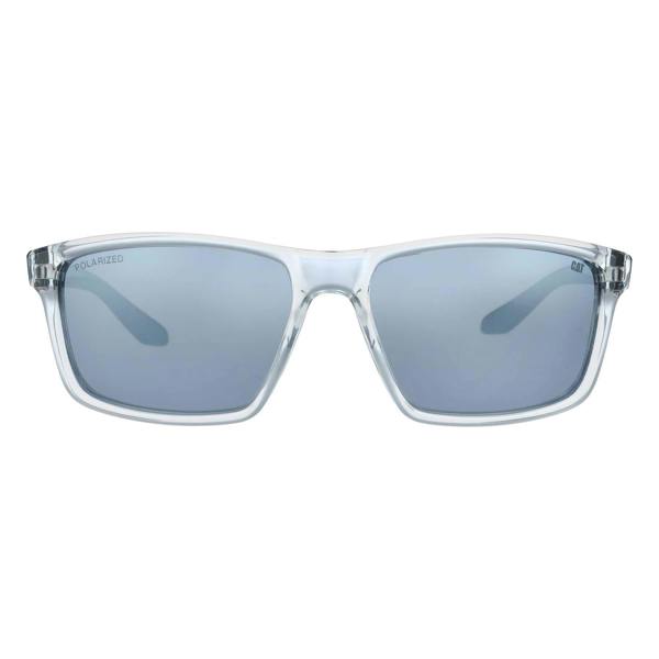Caterpillar Sunglasses CTS-8033 113P Clear Black Grey Silver Mirror Polarized