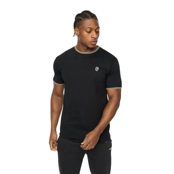 Crosshatch Mens Preece T-Shirt - Black - 