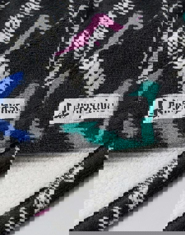 PlayStation Boys Black Logo Blanket Hoodie (One Size)