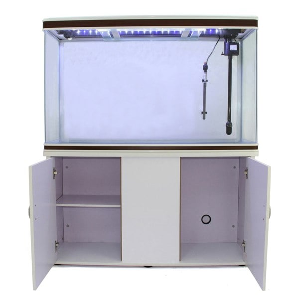 Monstershop Aquarium Fish Tank & Cabinet - White