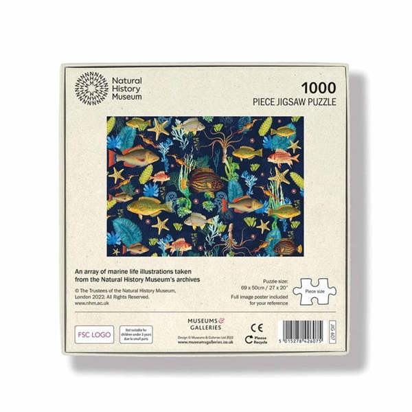Natural History Museum, Marine Life Jigsaw, Jigsaws & Puzzles, History & Literature, Gift