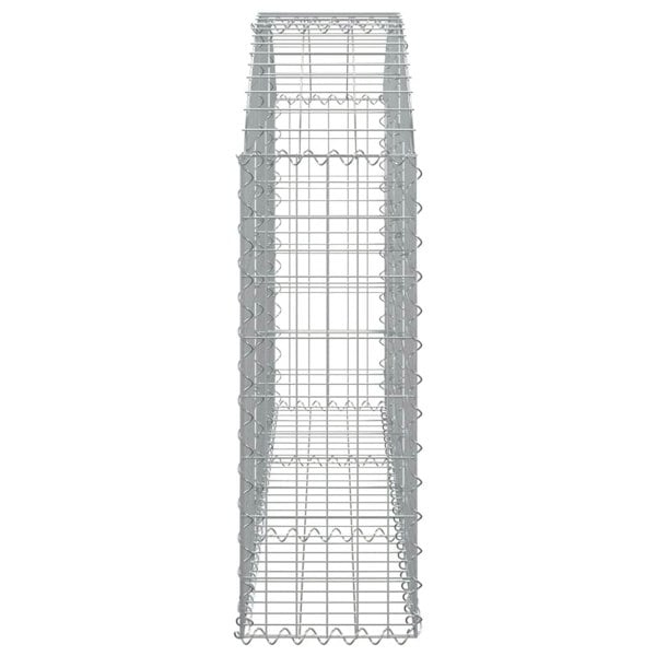 Berkfield Arched Gabion Basket 150x30x80/100 cm Galvanised Iron