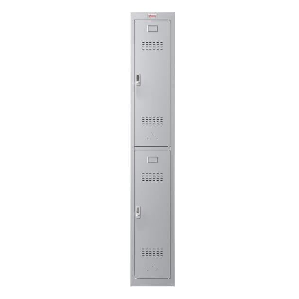 Phoenix Safe Phoenix PL Series PL1230GGE 1 Column 2 Door Personal Locker in Grey with Electronic Locks