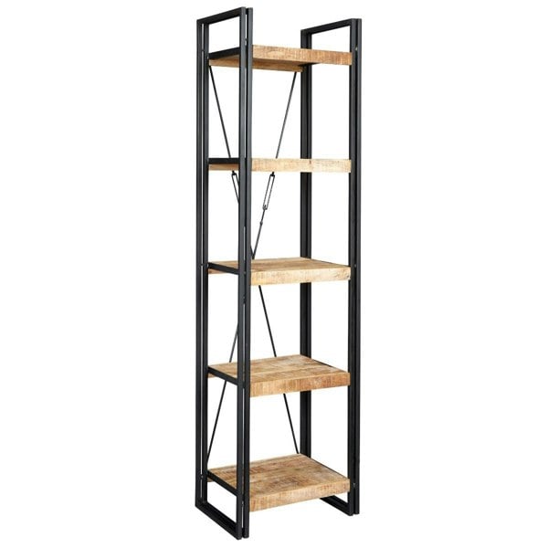 IH Design Herica Industrial Mintis Narrow Open Bookcase