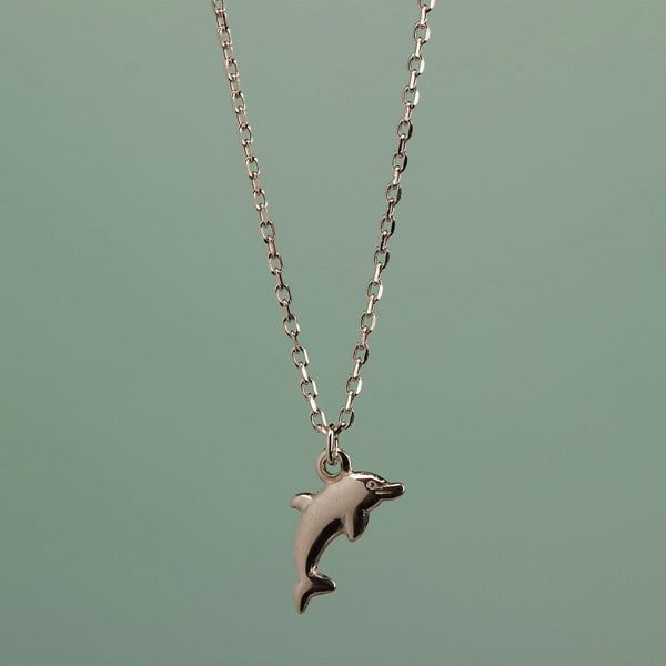 Dolphin Necklace - Sterling Silver - MYLEE London