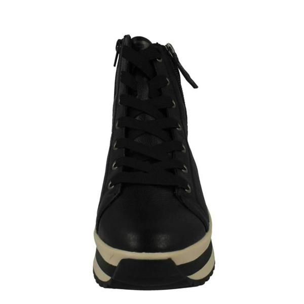 Rieker Ladies Rieker Chunky Platform Fleece Lined Ankle Boots W0962