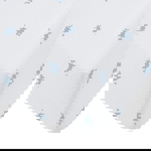 Bianca Mini Star & Stripes Cotton Fitted Sheet Blue