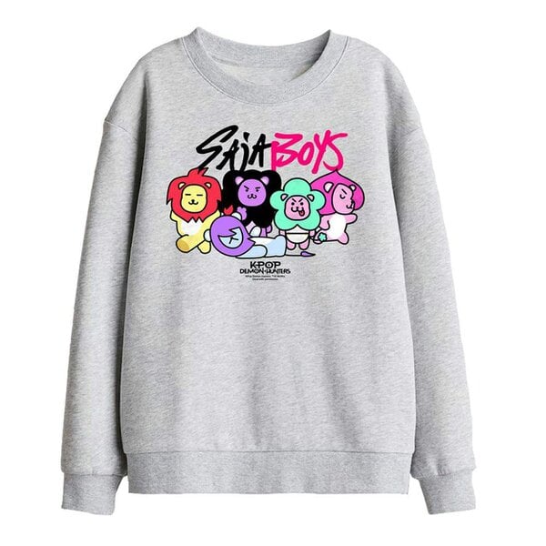 K-Pop Demon Hunters Childrens/Kids Saja Boys Lion Mascots Sweatshirt - Athletic Heather
