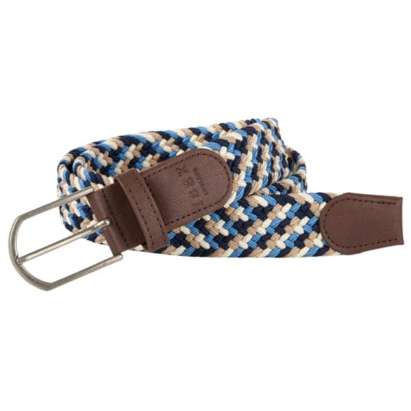 IBEX Repreve Eco Friendly Stretch Belt 9214 - Beige/White/Blue/Navy