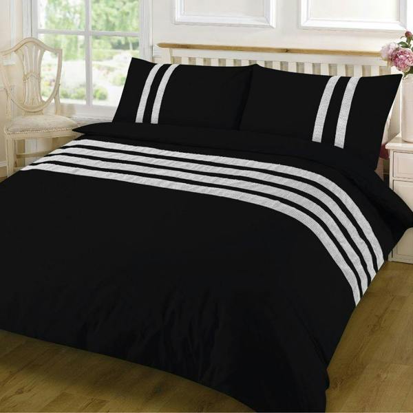 Lace Dia Black Duvet Cover Set