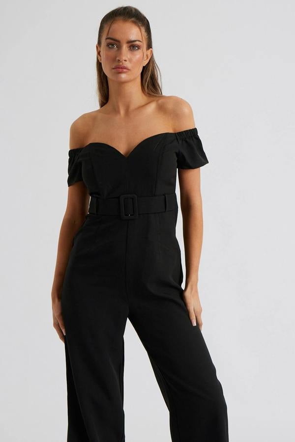 Urban Bliss Self Belted Bardot Jumpsuit