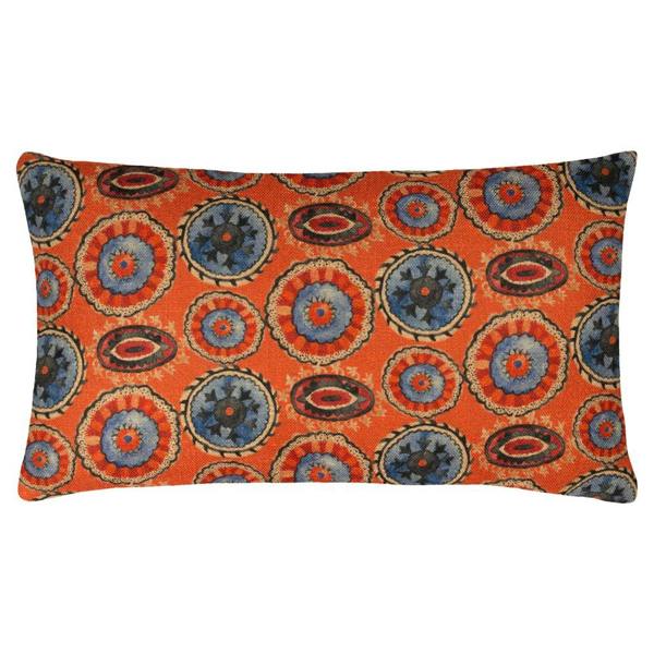 Wylder Akamba Tribal Rectangular Cushion Cover - Tangerine - 