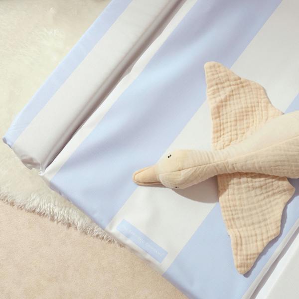 Baby Changing Mat Hamptons - Soft Blue - The Tiny Bed Company™